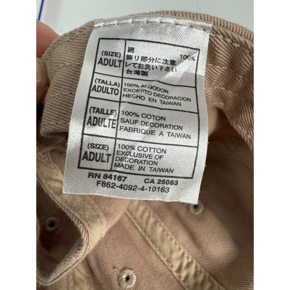 Disney Parks Embroidered Mickey Mouse Blue Icon Hat Cap Khaki Beige Adjustable - Picture 13 of 16